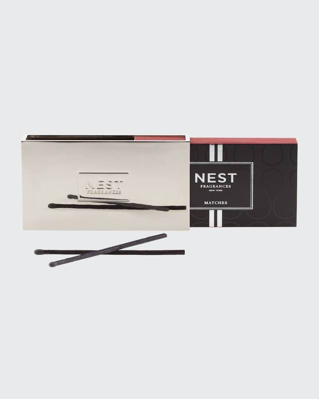 Matchbox Set with Silver Holder